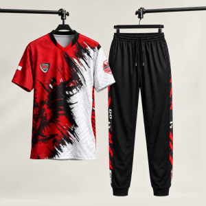 Set Jersey Olahraga Lengan Pendek Dirgahayu + Celana Training Don't Quit
