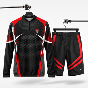 Set Jersey Sepeda MTB XC Octagon + Celana Sepeda MTB Optimus