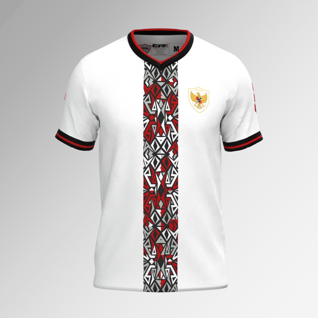 Jersey Olahraga Lengan Pendek Heritage White - Gambar 5