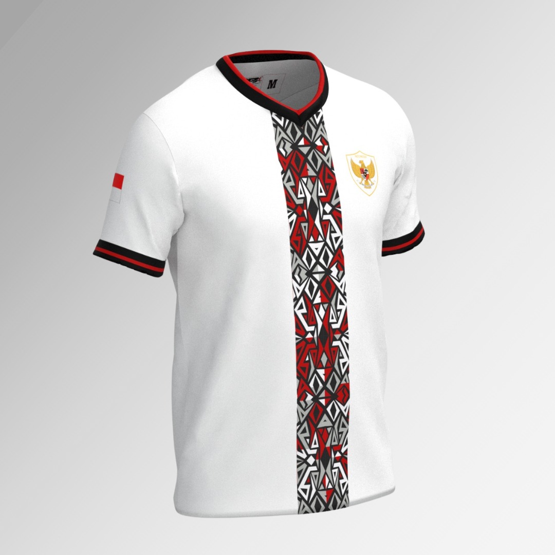 Jersey Olahraga Lengan Pendek Heritage White - Gambar 7