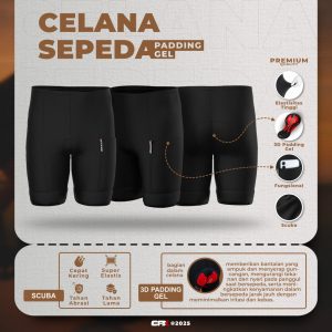 Celana Sepeda Road Bike Padding Gel
